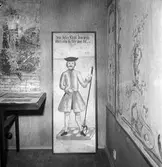 Museet, allmogeutställning öppnas. 16 juli 1953.
Allmogemåleri från länet.
