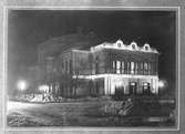 Gävle Teater. Axel Fredrik Nyström ritade och byggmästaren J. F. Lindeberg uppförde teaterbyggnaden. Den invigdes 1878.
