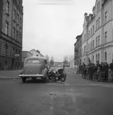 Olycka mellan bil och motorcykel
Kaplansgatan och Staketgatan