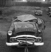 Krockskadad bil, Packard 1952. 25 november 1955.
AB Philipssons, Södra Skeppsbron 20, Gävle