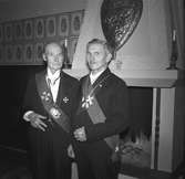 Tempelriddarna Björkner och Boberg. December 1956.