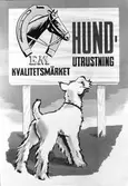 Elof Malmberg AB. Reklamaffisch för hundutrustning.        