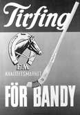 Elof Malmberg AB. Reklamaffisch för bandy.              