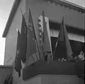 Arbetartåget.  Första maj 1948. Arbetarbladet.