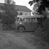 Nya busslinjer från invigningen. 25 september 1948. Busslinje 6 trafikerar Centralstation - Norra-och Södra Centralgatan - Albion - Parkvägen - Kungsbäck -Stortorget - Centralstation.