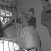 Reportage från nyinryckning på I 14, Kungsbäck. Maj 1949. Reportage för Arbetarbladet.