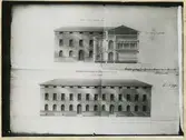 C. F. Sundvalls ritning till gymnasium i Kalmar, godkänd 1812.