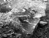 Överkyrka kyrkoruin från förundersökningen 1954.