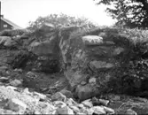 Överkyrka kyrkoruin från förundersökningen 1954.