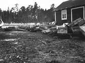Översvämning vid Utvalnäs. Maj 1943
