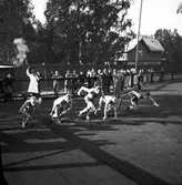 Reportage för Gefle Dagblad. Idrottstävling på Strömvallen



