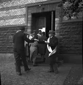 Reportage för Gefle Dagblad. Stadsfullmäktigeval 1938 på Brynässkolan

