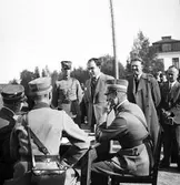 Rekrytering av Landstorm på Hälsinge regemente
