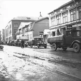 Militärtransport. Reportage för Gefle Dagblad.