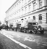 Militärtransport. Reportage för Gefle Dagblad.