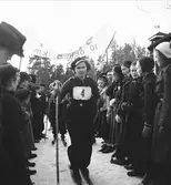 Februari 1938. Fettisdagstävling skidåkning.