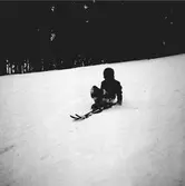 Vinter 1937. Skidkurs för barn. Reportage för Gefle Dagblad