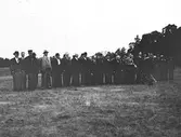 År 1938. Kamratmöte vid Kungsbäck. Reportage för Gefle Dagblad
