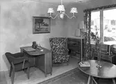 Möblerat rum. 1945. Möbelproduktion, Södra Kungagatan 3, Gävle.