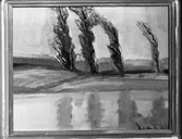 Fotografi av tavla. September 1945. Konstnär Gravé.