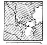 Karta, december 1945. Hälsinge Regemente.