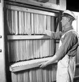 Interiör från Gävle Makaronifabrik, Södra Centralgatan 27, Gävle. 22 februari 1946.