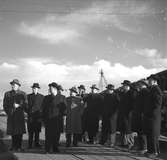 Bränslekommissionen besöker Korsnäsverken. 24 februari 1949.