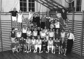 Gefle Gymnastikförening, motionsagymnaster. 10 mars 1948. Reportage för Arbetarbladet