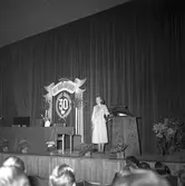 Sveriges Socialdemokratiska Ungdomsförbund. S.S.U:s 30 års-jubileum på Folkets Hus. 2 april 1949. Reportage för Arbetarbladet.