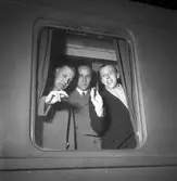 Glasmästare på Osloresa. 2 april 1949.