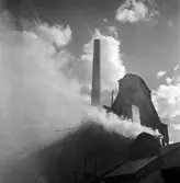 Korsnäsverken eldsvåda i Sodahuset. Den 25 april 1949.