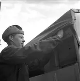 Allas Veckotidning, frk. Westergrens reportage med Gävleungdom. 20 april 1949. B. Westegren, M. Forslund m.fl.