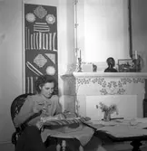 Hemgården utställning. 30 april 1949.