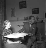 Fotokurs i Carl Larssons atelje herr Wallberg som ledare. 1949.
