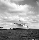 Fartyget Oklahoma förankrat vid Korsnäs. 10 maj 1949.
