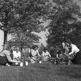 Husmoderns reportage från seminariet, blomsterkurs.   16 maj 1949.