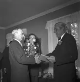 Direktör Gösta Nygren 50-årsdag i Furuvik. 23 april 1949.