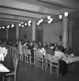 Gävle Stads Sparbank, middag på Folkets Hus. 1949.