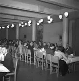 Gävle Stads Sparbank, middag på Folkets Hus. 1949.