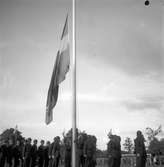 Svenska Flaggans Dag festligheter på Strömvallen. 6 juni 1949.