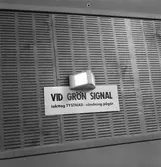 Radiotjänst i Gävle Bengt Larsson i tjänst. Juni 1949.