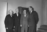 Fyra tullförvaltare träffas. 28 december 1949. Reportage för Norrlands-Posten.