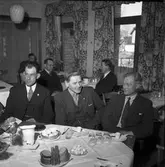 Norska sågverksmän på besök. 6 maj 1947. Reportage för Arbetarbladet.