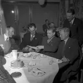 Norska sågverksmän på besök. 6 maj 1947. Reportage för Arbetarbladet.