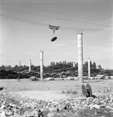 Linbana vid Korsnäs fabrik. 27 augusti 1947. Nordströms Linbanor AB, Vasagatan 16, Stockholm.