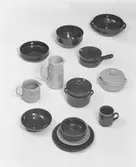 Husgeråd, matservis. Den 16 januari 1962
Bobergs Fajansfabrik AB.
