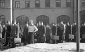 Rekrytinryckning. År 1942. Reportage för Arbetarbladet