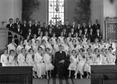 Konfirmationsgrupp i Bomhus kyrka