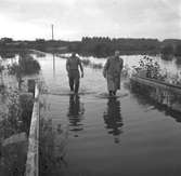 Översvämningar. Den 18 augusti 1945