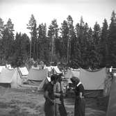 Tältläger för ungdom i Furuvik.